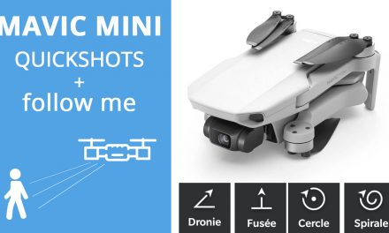 DJI Mavic Mini : Les modes de vol quickshots et test de suivi en tracking
