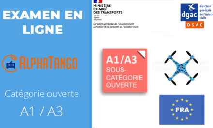 Formation et examen DGAC pour la catégorie ouverte A1/A3 à passer sur Alpha Tango