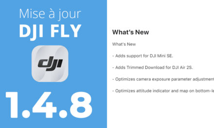 Mise à jour de l’application DJI FLY 1.4.8
