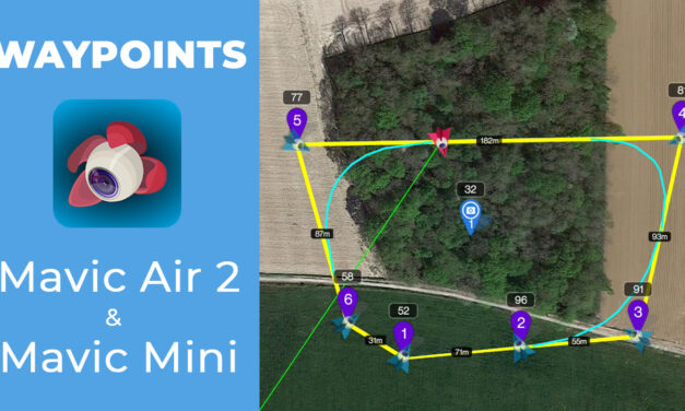 Waypoints avec les drones DJI MAVIC MINI et MAVIC AIR 2 grâce à l’application LITCHI