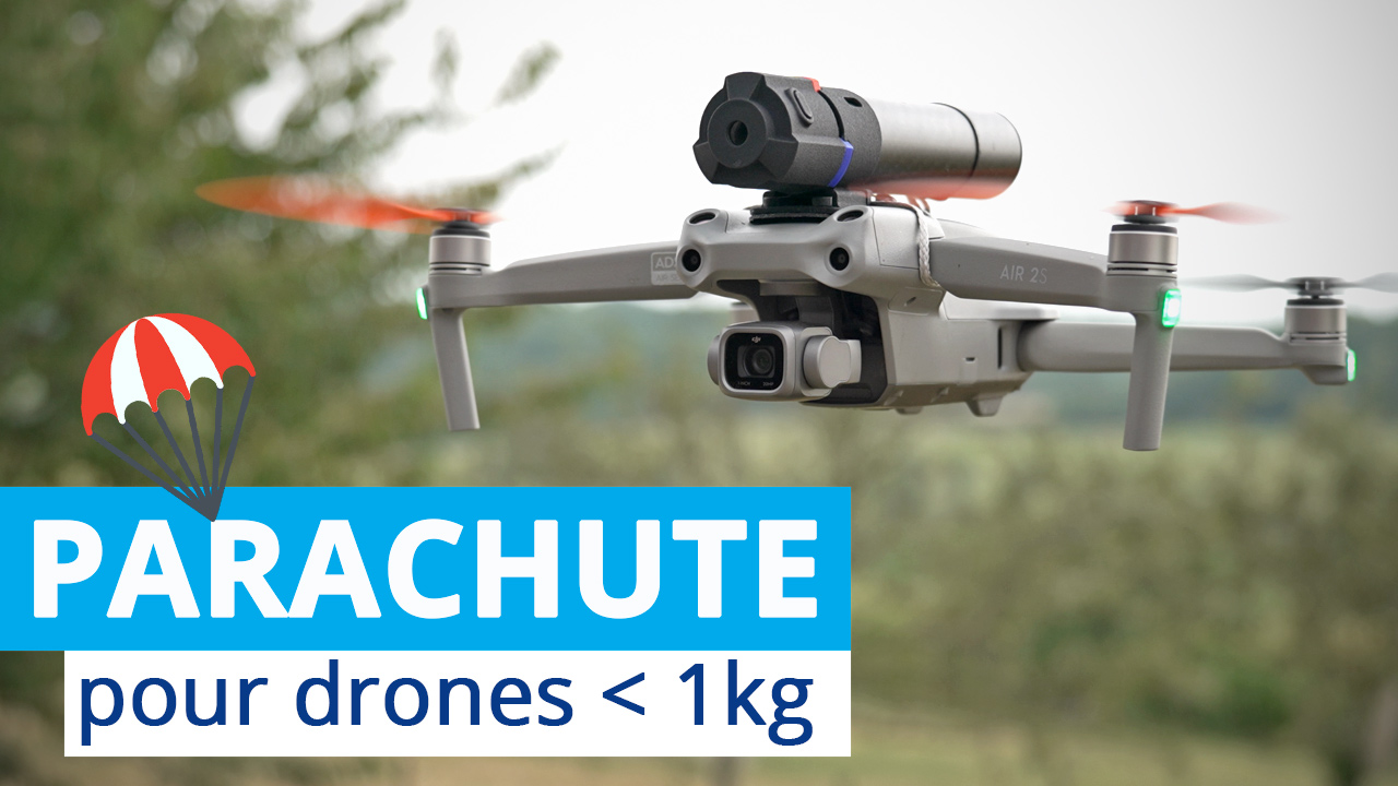 TEST PARACHUTE pour DRONE de moins de 1 kg ZÉPHYR MINI de DRONAVIA