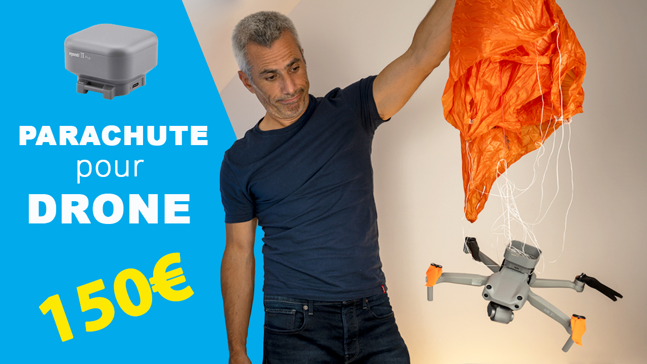 Test du parachute de secours pour drone MANTI 3 PLUS de FLYFIRE