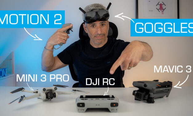 MINI 3 PRO et MAVIC 3 avec MOTION 2 + GOGGLES + RADIO COMMANDE