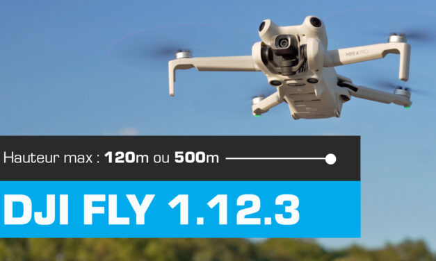 LIMITE DE HAUTEUR 120 mètres pour les drones de la gamme DJI MINI (Mini 4 Pro, Mini 3…)