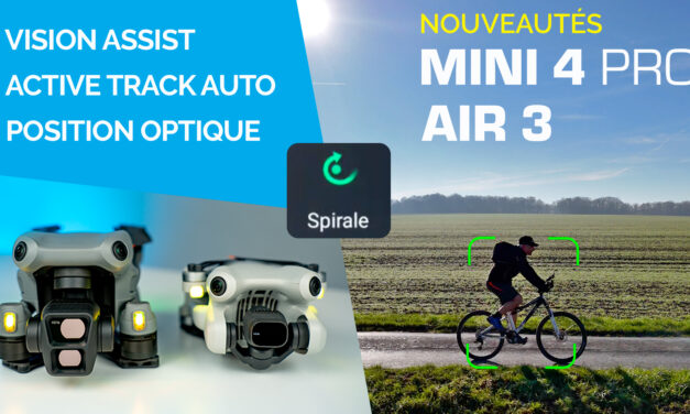 MINI 4 PRO et AIR 3 : NOUVELLES FONCTIONS (Suivi automatique + Vision assist…) DJI FLY 1.12.4