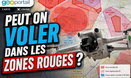 Peut-on VOLER en DRONE dans les ZONES ROUGES GEOPORTAIL ?